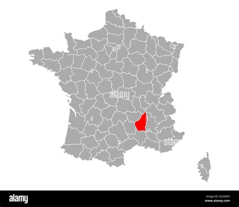 map  ardeche  france stock photo alamy