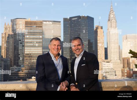 Handsome Gay Couple Pose On Rooftop NYC USA Stock Photo Alamy