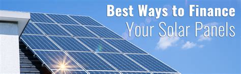 ways  finance  solar panels bright eye