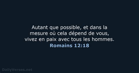 Juillet Verset Biblique Du Jour Bds Romains