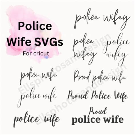 Police Wife Svg For Cricut Diy Crafting Police Wifey Svg Proud Police