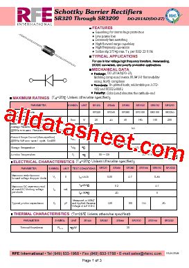 Sr Datasheet Pdf Rfe International