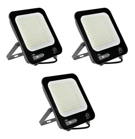 Reflector Led Megaluz R W W Con Luz Blanco Fr O Y Carcasa Negro