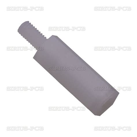 Дистанционна втулка - полиамид с външна и вътрешна резба M3x20+6