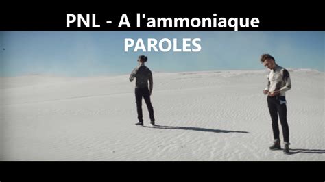 Pnl A L Ammoniaque Paroles Youtube