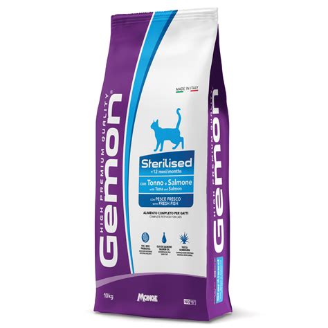 Gemon Cat Sterilised корм для стерил.кошек тунец и лосось 10кг — купить ...