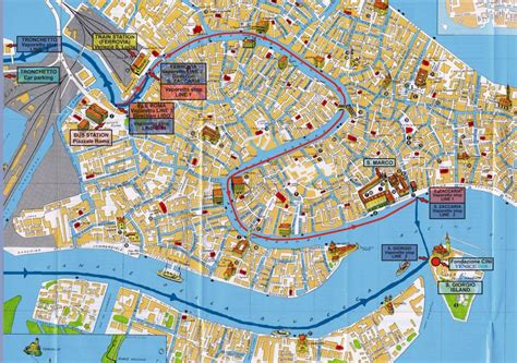 Venice Street Map Great Street Map Of Venice Italy Printable - Venice ...