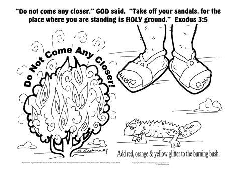 Moses And The Burning Bush Printable Activities