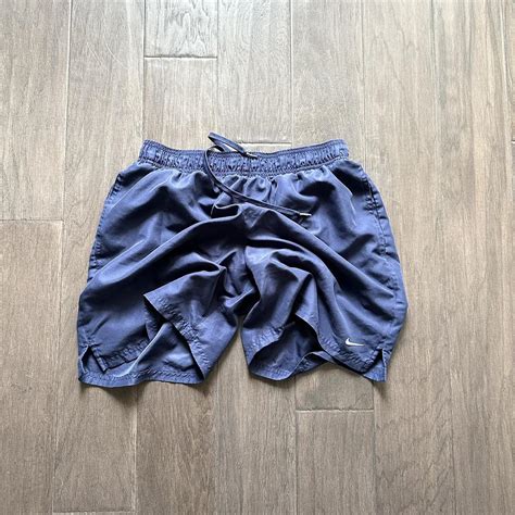 Navy Blue Nike Running shorts Great condition! Size... - Depop