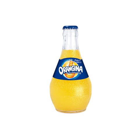 ORANGINA SPARKLING DRINK BULBY GLASS BOTTLE