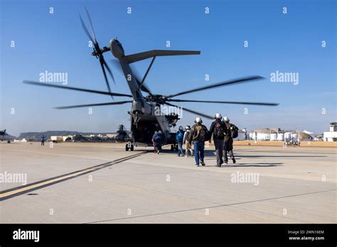 A Ch 53e Super Stallion At Naval Air Station North Island Coronado