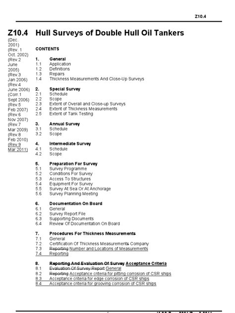 Hull Surveys Of Double Hull Oil Tankers Pdf Oil Tanker Ships