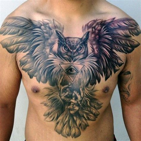 Tatuajes De B Hos O Lechuzas En El Pecho