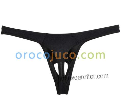 Sexy Männer Spandex Balls Loch Tanga Unterwäsche Elastische G string Tanga Bikini T back MU279X