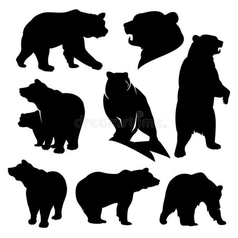 Standing bear silhouette stock illustrations – 1 122 standing bear ...