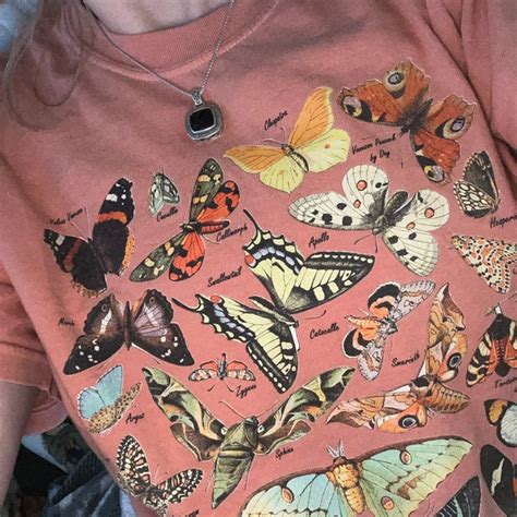 Vintage Butterfly Shirt Moth Aesthetic T Shirt Nature Lover T Shirt