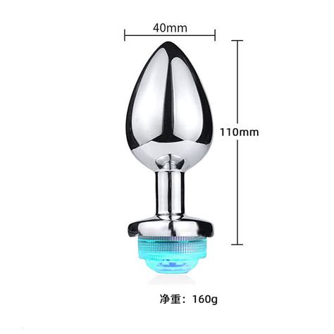 Plug Anal Sexy Import Led 13 Cores Tamanho Grande Beleza Na Web