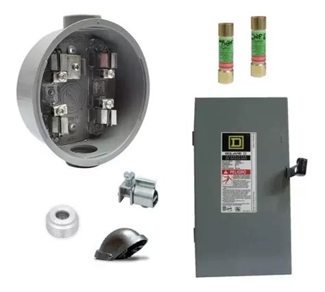 Kit Socket Base Medidor Cfe Caja Fusible P A V Mufa Env O Gratis