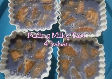 Resep Puding Milky Taro Bahan Oleh Yulys Kitchen Cookpad