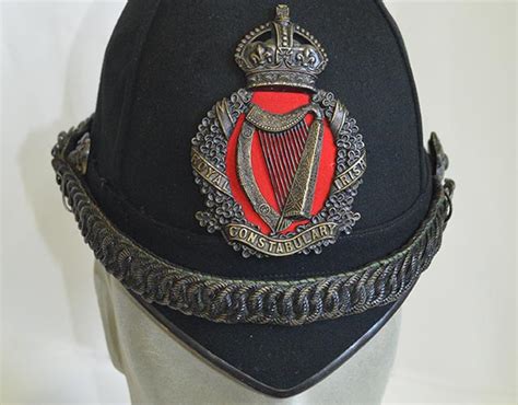 Royal Irish Constabulary Helmets Bicycles Barracks And Bandoliers