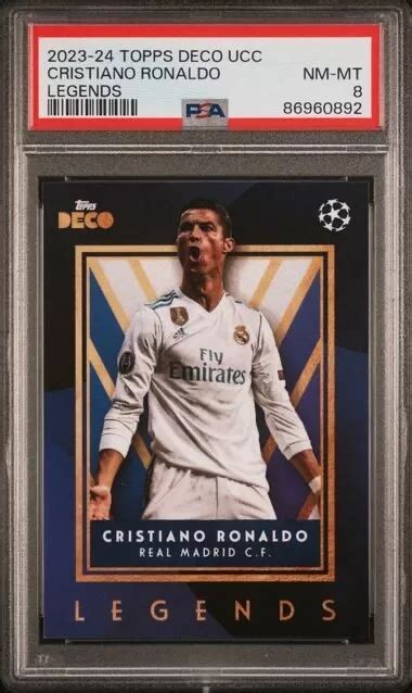 Cristiano Ronaldo Psa Low Pop Topps Deco Ucc Legends