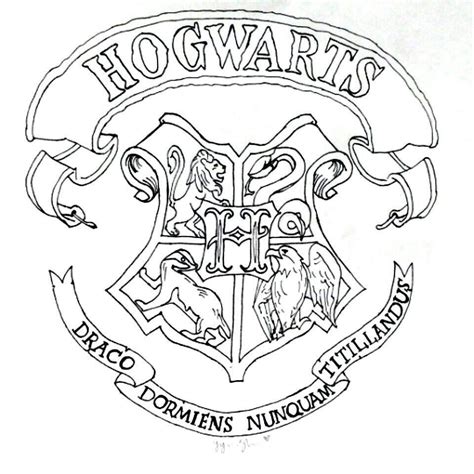 Hogwarts Wappen Ausmalbild