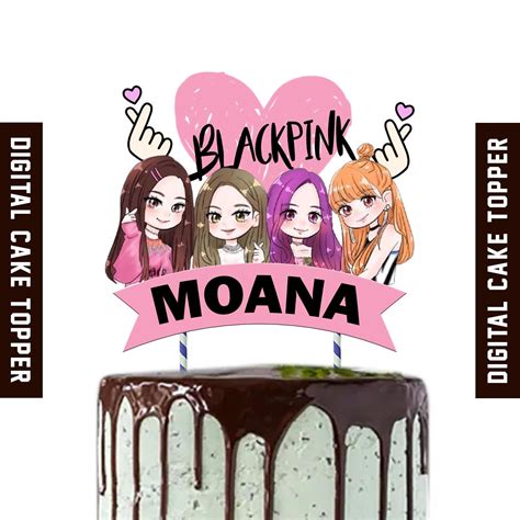 Buy Digital Blackpink Cake Topper Birthday Online In India Etsy