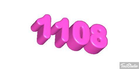 1108 Number Animated GIF Logo Designs