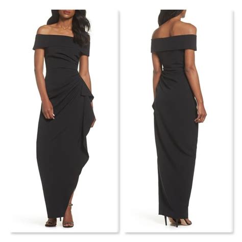 Vince Camuto Dresses Vince Camuto Off The Shoulder Crepe Gown Sz 2