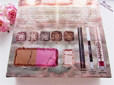Crystal Sparkly Dreams Urban Decay Naked On The Run Palette Review