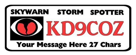 Personalized Skywarn Storm Spotter Decal Etsy