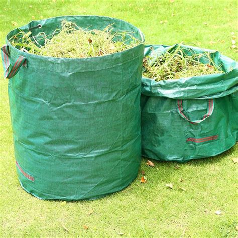 2-Pack 70 Gallon Reusable Garden Waste Bags Waterproof Gardening Leaf ...