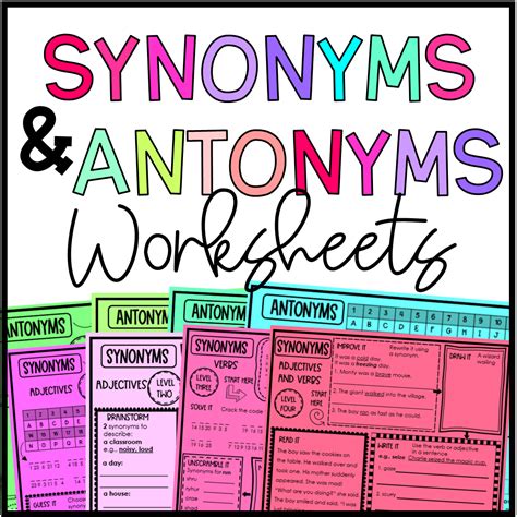 Antonyms And Synonyms Online Worksheet Live Worksheets Worksheets