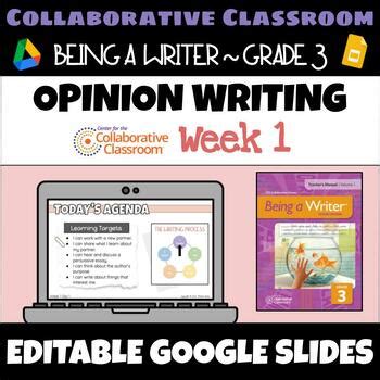 3rd Grade Being A Writer Opinion Writing Week 1 By Brianna Nelson