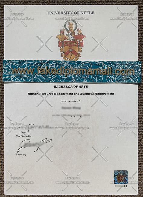 Fake Diploma University Of Keele Bachelor Of Arts Degree Best Site