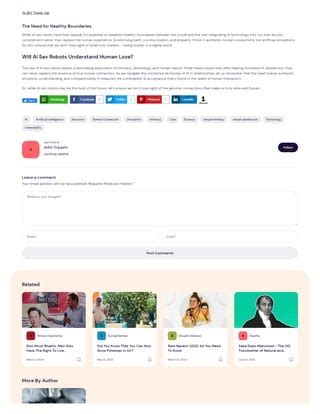 Ai Sex Robots Will You Swipe Left Or Right Pdf