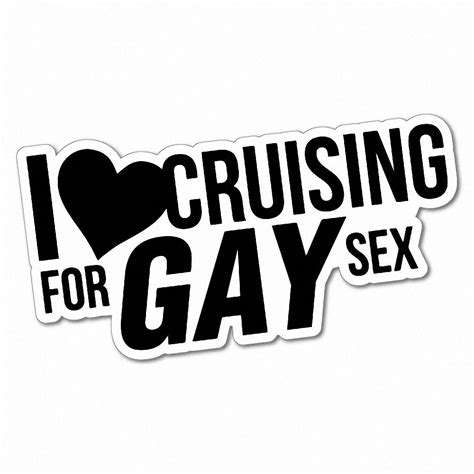 I LOVE CRUISING FOR GAY SEX Sticker Decal Funny Vinyl Car Bumper E EBay