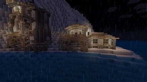 Fishing village I've been working on for a couple days (PS4) : Minecraft