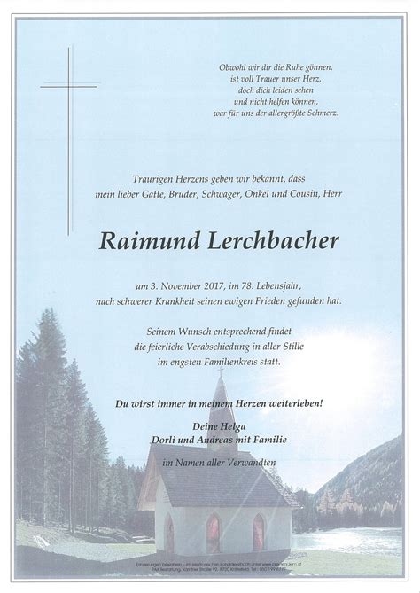 Parte F R Raimund Lerchbacher Pax Requiem