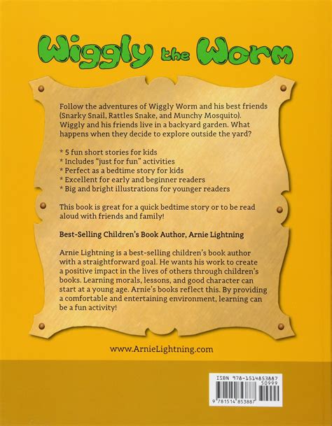 Wiggly The Worm Bedtime Stories For Kids Lightning Arnie Books