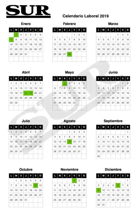 Calendario De Fiestas Laborales Para 2019 ¿cuáles Son Los Días