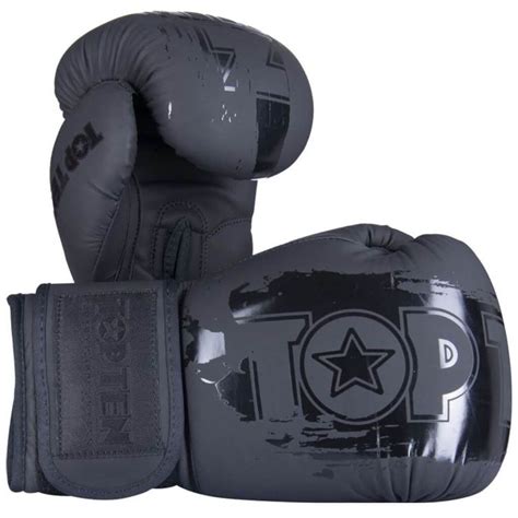 Top Ten Boxing Gloves Power Ink Black N Black 10oz And 12oz Reflex Uk