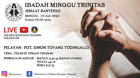 [live] Ibadah Hari Minggu 19 07 2020 Gereja Toraja Jemaat Rantepao