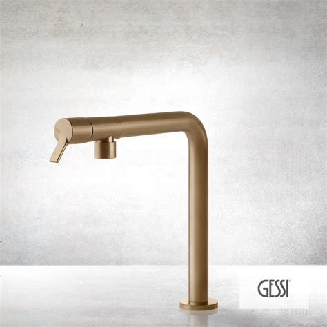 Gessi Fisso Warm Bronze Brushed Pvd Fs Home