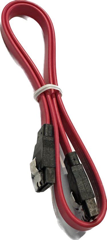 High Speed Sata 3 0 Kabel Rood Met Slot 50cm Recht Sata III Bol