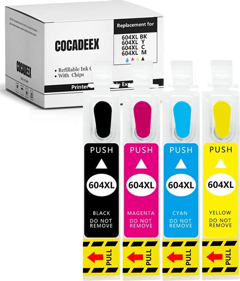 Cocadeex Empty 604xl Refillable Ink Cartridges Compatible With Xp 2200