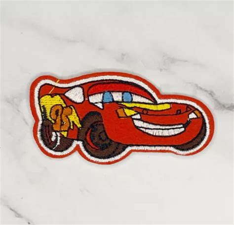 Lightning Mcqueen Patch Aufn Her B Gelbild Flicken Applikation Pixar Ka