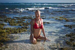 Bikini Model Angel Of Sin AI Enhanced Red WW S On Aruba Topaz