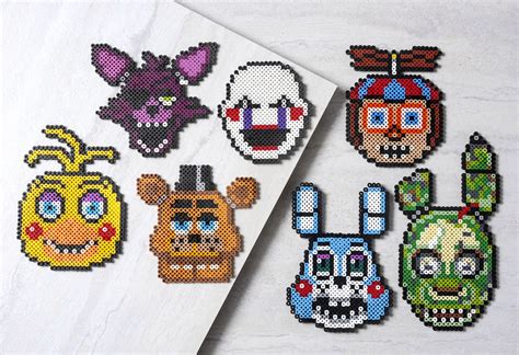 Fnaf Perler Beads Five Nights At Freddy S In Perler Bead