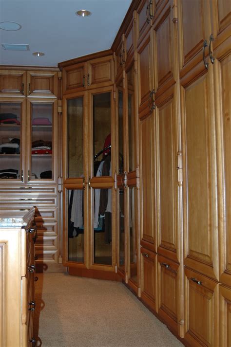 Walk In Closet With Island Rustic Wardrobe Other By European